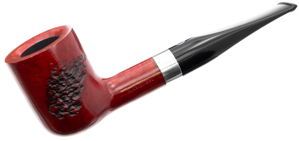 Italian Estates T. Cristiano Metamorfosi Spot Carved Billiard with Silver (50 C1) (9mm) (Unsmoked)