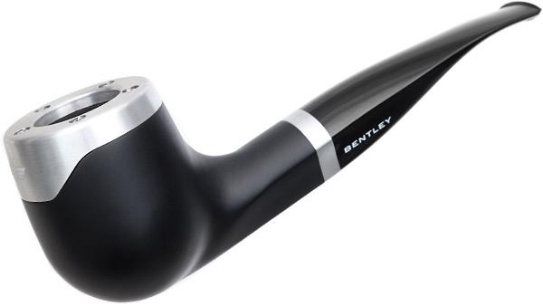 Estate Tobacco Pipes: Misc. Estates Bentley Steel Work Smooth Bent Billiard  (9mm) (Unsmoked) || Smokingpipes.eu