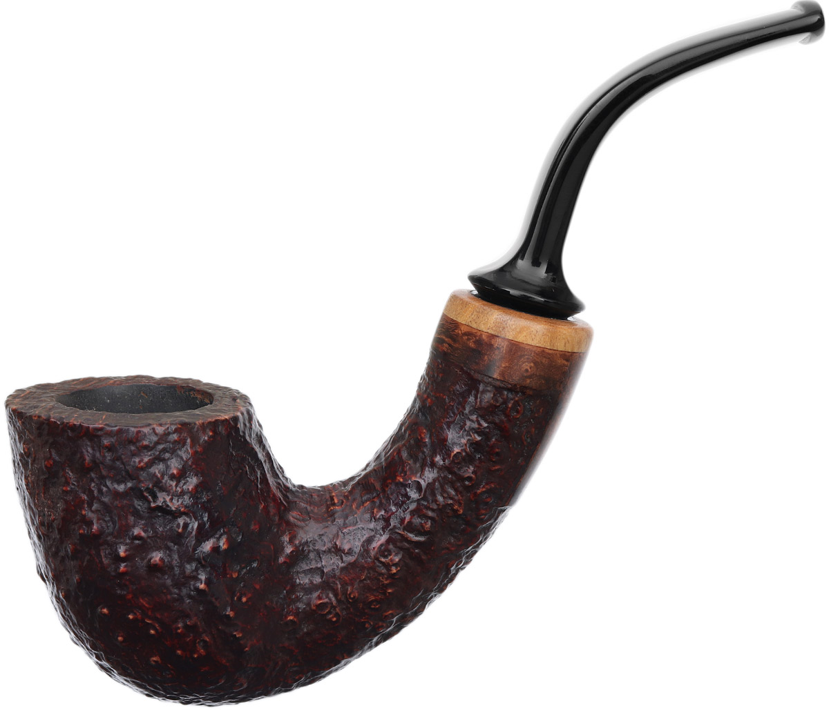 Misc. Estates HS Studio Sandblasted Reverse Calabash Bent Billiard (4)