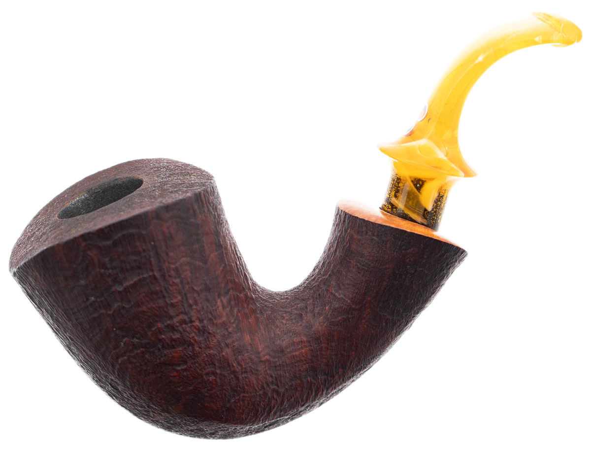 Misc. Estates Petr Pohludka Partially Sandblasted Bent Dublin (9mm)