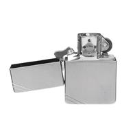 Lighters Zippo Replica 1935 Brushed Chrome with Corner Detail