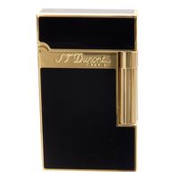 Lighters S.T. Dupont Lighter - Ligne 2 Black Lacquer/Yellow Gold