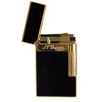 Lighters S.T. Dupont Lighter - Ligne 2 Black Lacquer/Yellow Gold