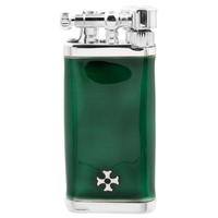 Lighters Sillem's Old Boy Green Enamel Sterling Silver Lighter