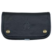 Stands & Pouches Claudio Albieri Italian Leather Elegance Tobacco Pouch Deluxe Black/Grey
