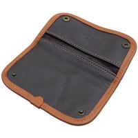 Stands & Pouches Claudio Albieri Italian Leather Tobacco Pouch Deluxe Chocolate/Russet