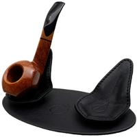 Stands & Pouches Claudio Albieri 2 Pipe Leather Magnetic Stand Black