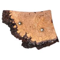 Stands & Pouches Scott Tinker Live Edge Big Leaf Maple Burl 2 Pipe Stand