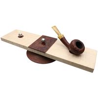 Pipe Accessories Scott Tinker Curly Maple, Crotched Walnut, Textured Black Walnut 3 Pipe Stand