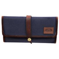 Stands & Pouches Chacom Leather/Canvas Roll Up Pouch Blue