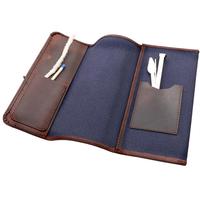 Stands & Pouches Chacom Leather/Canvas Roll Up Pouch Blue