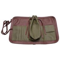 Stands & Pouches Claudio Albieri 1-Pipe Roll Up Olive/Chestnut