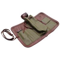 Stands & Pouches Claudio Albieri 1-Pipe Roll Up Olive/Chestnut