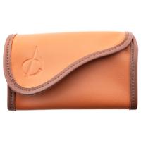 Stands & Pouches Claudio Albieri Italian Leather Double Roll Up Tobacco Pouch Russet/Chestnut