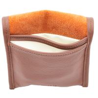 Stands & Pouches Claudio Albieri Italian Leather Double Roll Up Tobacco Pouch Russet/Chestnut