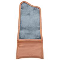 Stands & Pouches Claudio Albieri Italian Leather Double Roll Up Tobacco Pouch Dark Blue/Chestnut