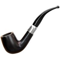 Savinelli 130th Anniversary Black Smooth Bent Billiard (9mm)