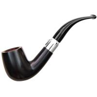 Savinelli 130th Anniversary Black Smooth Bent Billiard (9mm)