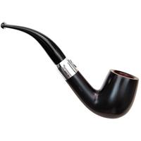 Savinelli 130th Anniversary Black Smooth Bent Billiard (9mm)