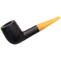 BriarWorks Classic Dark Sandblasted with Amber Stem (C22)