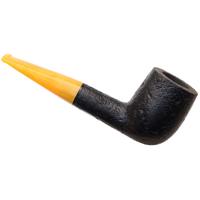 BriarWorks Classic Dark Sandblasted with Amber Stem (C22)