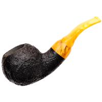 BriarWorks Original Dark Sandblasted with Amber Stem (OR01)