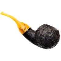 BriarWorks Original Dark Sandblasted with Amber Stem (OR01)