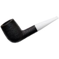 BriarWorks Classic Dark Sandblasted with White Stem (C22)