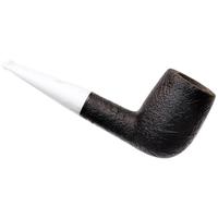 BriarWorks Classic Dark Sandblasted with White Stem (C22)