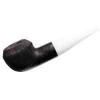 BriarWorks Classic Dark Rusticated with White Stem (C52)