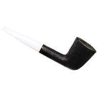 BriarWorks Classic Dark Rusticated with White Stem (C61)