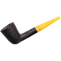 BriarWorks Classic Dark Sandblasted with Amber Stem (C61)