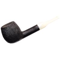 BriarWorks Classic Dark Rusticated with White Stem (C81)