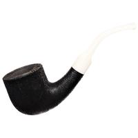 BriarWorks Classic Dark Rusticated with White Stem (C131)