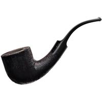 BriarWorks Classic Dark Rusticated with Black Stem (C131)
