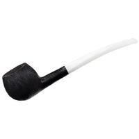 BriarWorks Classic Dark Rusticated with White Stem (C121)