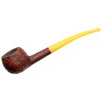 BriarWorks Classic Brown Sandblasted with Amber Stem (C121)