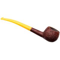 BriarWorks Classic Brown Sandblasted with Amber Stem (C121)