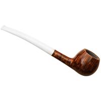 BriarWorks Classic Dark Smooth with White Stem (C121)