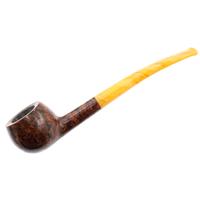 BriarWorks Classic Dark Smooth with Amber Stem (C121)