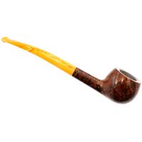 BriarWorks Classic Dark Smooth with Amber Stem (C121)