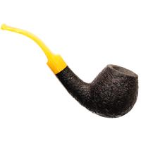 BriarWorks Classic Dark Sandblasted with Amber Stem (C91)