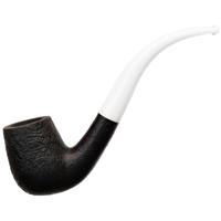 BriarWorks Classic Dark Sandblasted with White Stem (C12L)