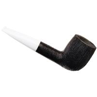 BriarWorks Classic Dark Rusticated with White Stem (C22)