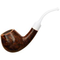BriarWorks Classic Dark Smooth with White Stem (C91)