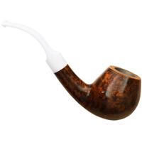 BriarWorks Classic Dark Smooth with White Stem (C91)