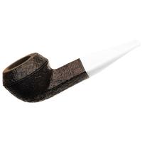 BriarWorks Classic Dark Sandblasted with White Stem (C53)