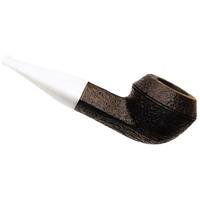 BriarWorks Classic Dark Sandblasted with White Stem (C53)
