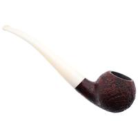 BriarWorks Original Brown Sandblasted with White Stem (OR01L)