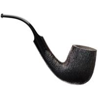 BriarWorks Classic Dark Rusticated with Black Stem (C12)